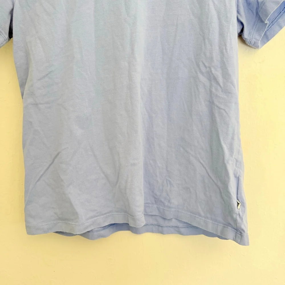 Vans Women's Blue Floral Graphic Short Sleeve Tee Size Small